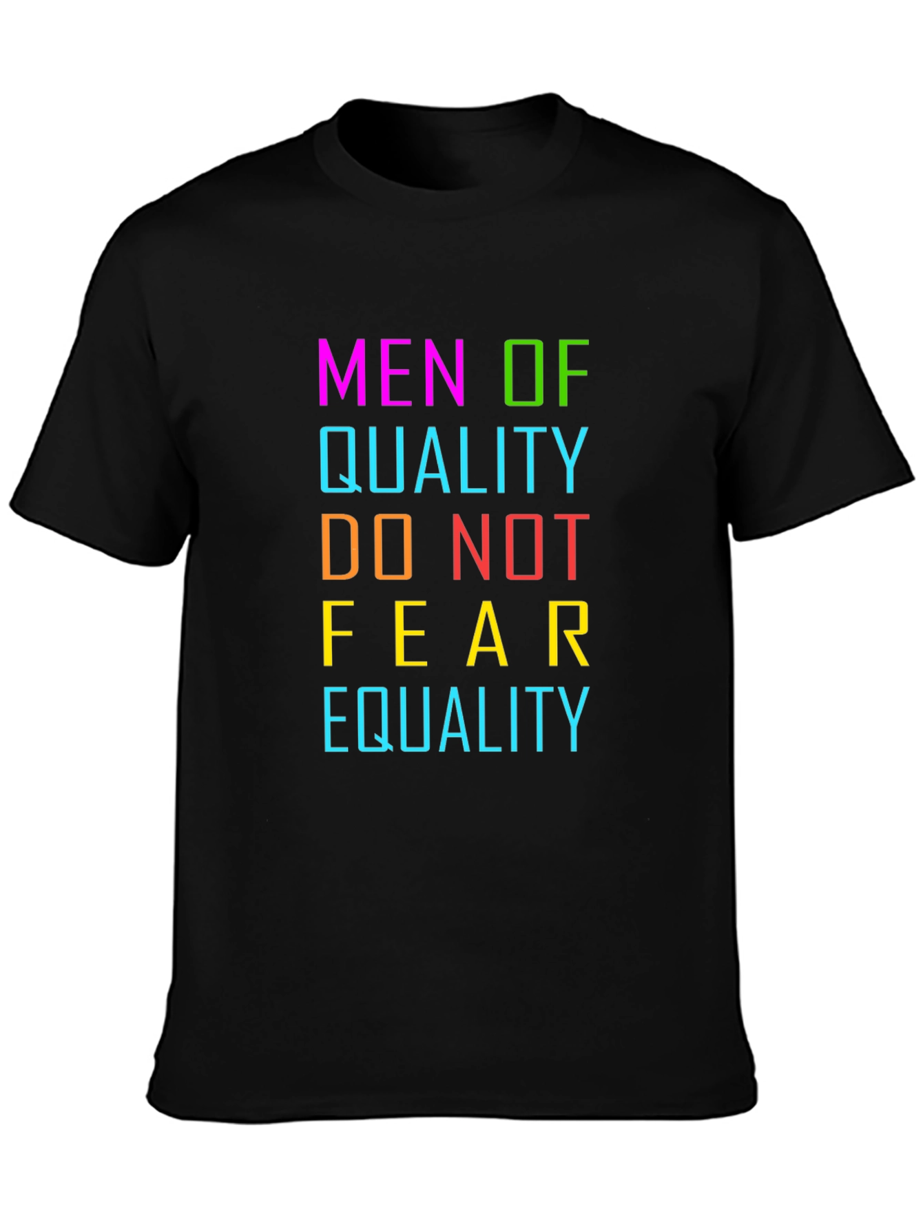 Camiseta Negra Hombres de Calidad