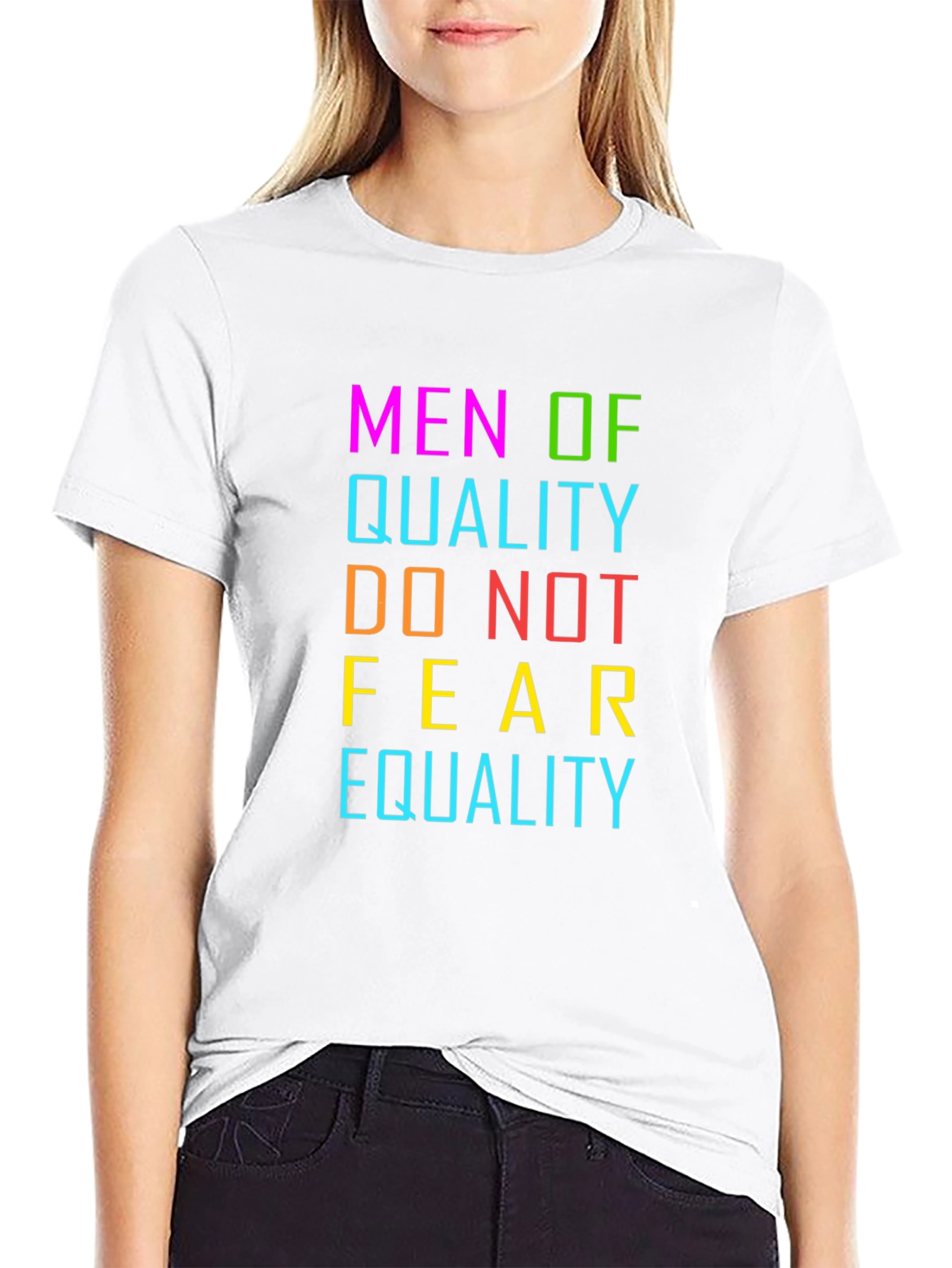 Camiseta Negra Hombres de Calidad