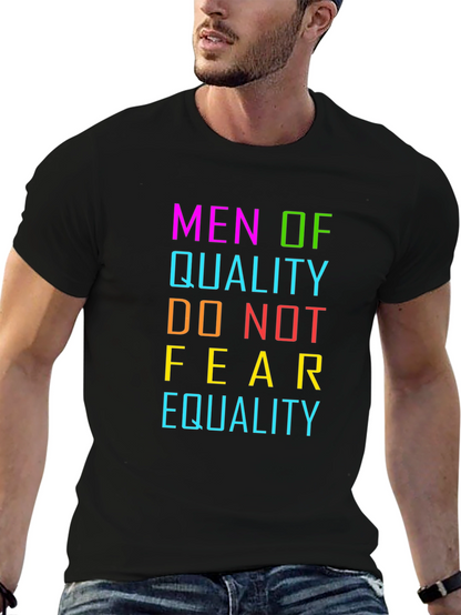 Camiseta Negra Hombres de Calidad