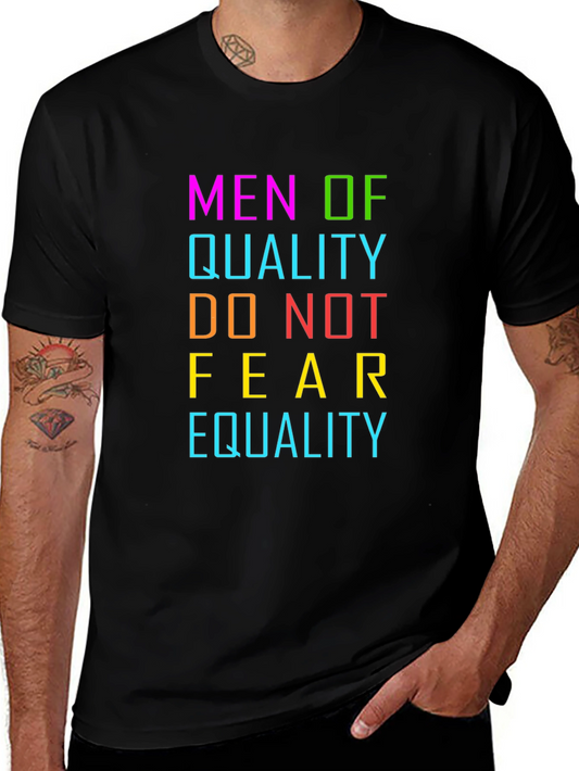 Camiseta Negra Hombres de Calidad