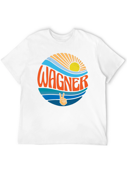 Camiseta Negra Wagner Estilo Retro Sunset