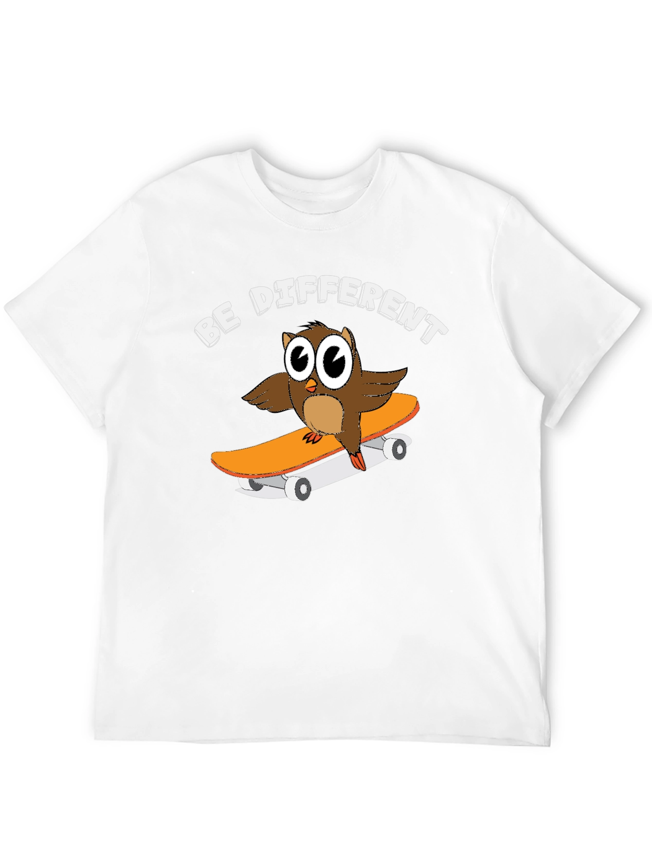 Camiseta Negra con Búho Skater Sé Diferente