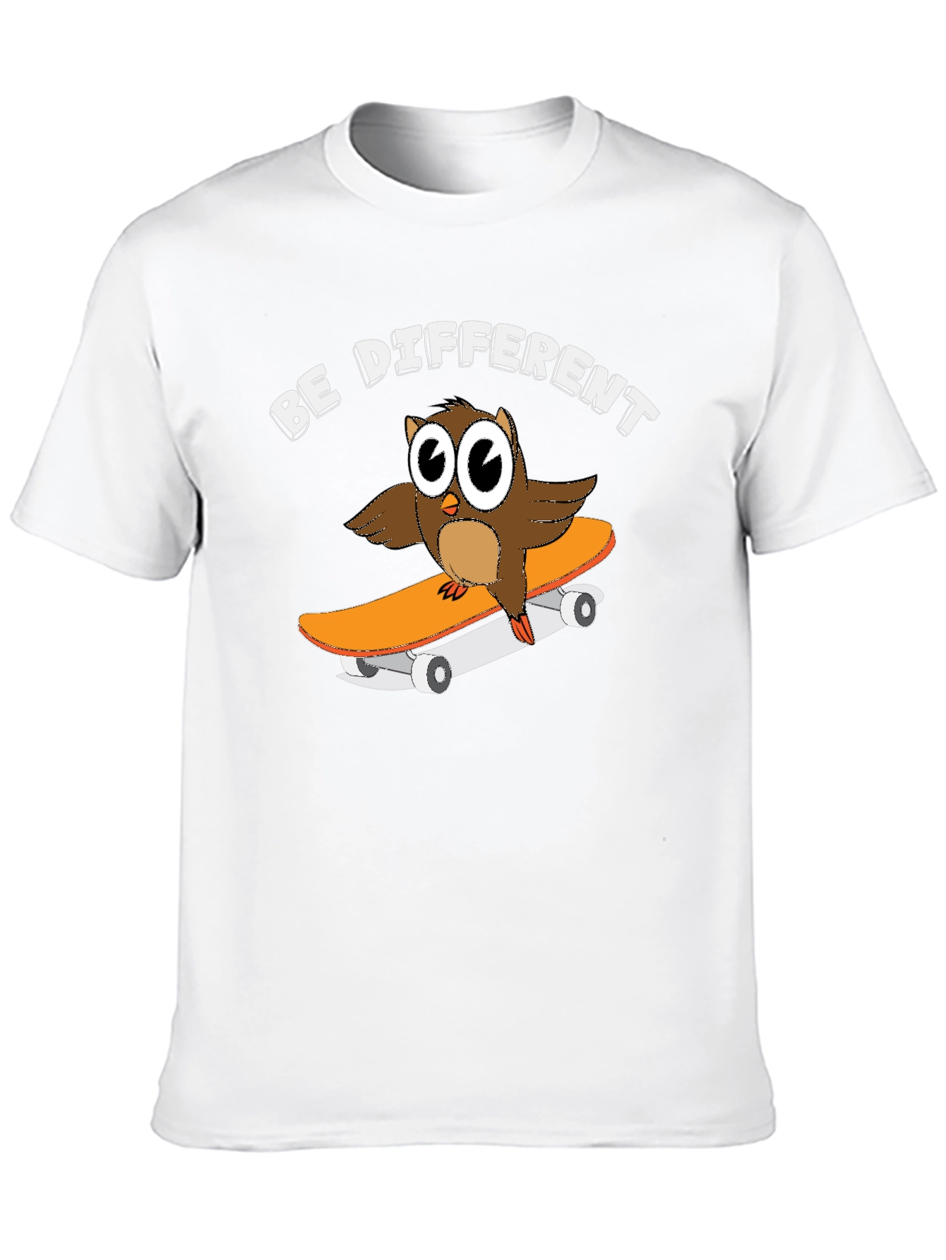 Camiseta Negra con Búho Skater Sé Diferente