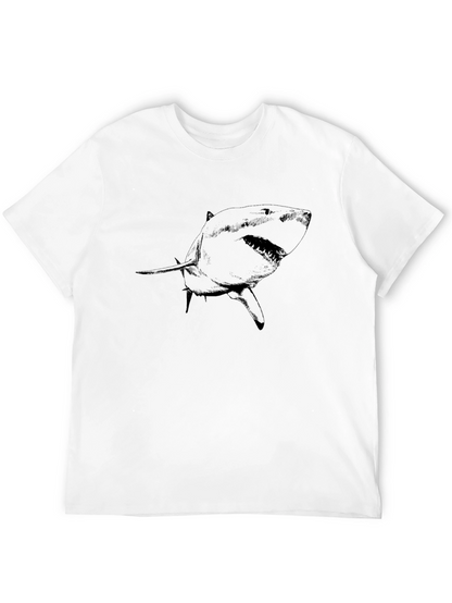 Camiseta Negra con Diseño de Tiburón