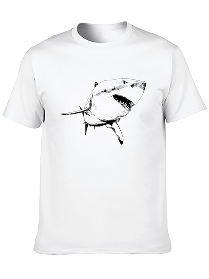 Camiseta Negra con Diseño de Tiburón