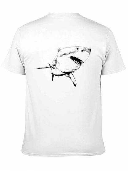 Camiseta Negra con Diseño de Tiburón