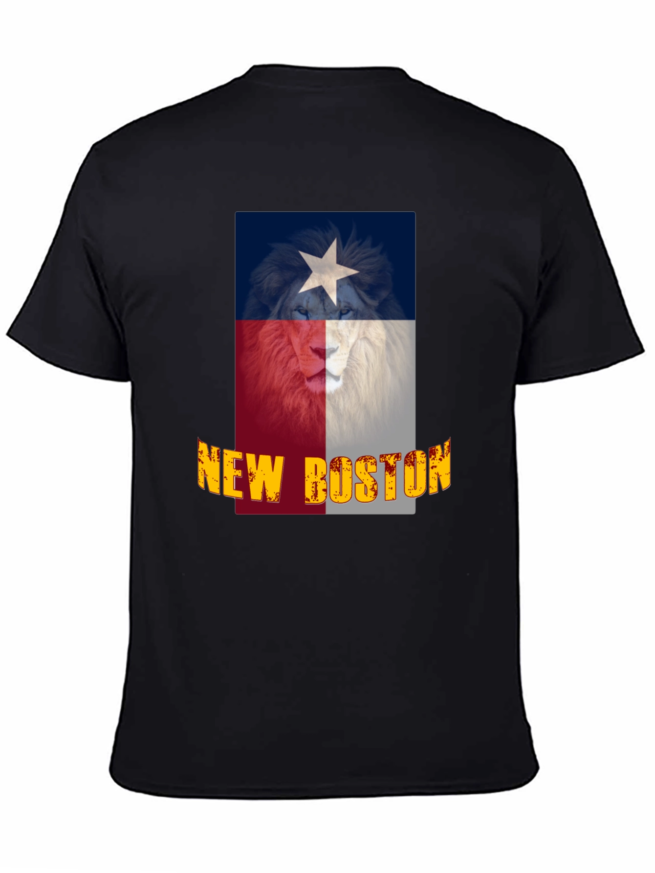 Camiseta Negra Texas New Boston León
