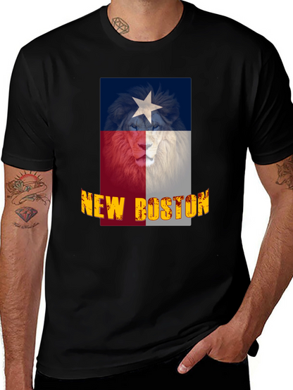 Camiseta Negra Texas New Boston León