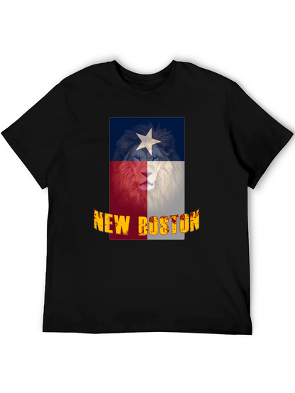 Camiseta Negra Texas New Boston León