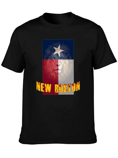 Camiseta Negra Texas New Boston León