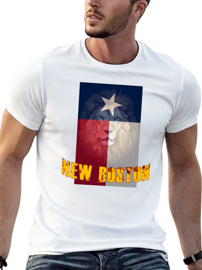 Camiseta Negra Texas New Boston León
