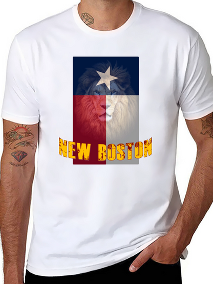 Camiseta Negra Texas New Boston León