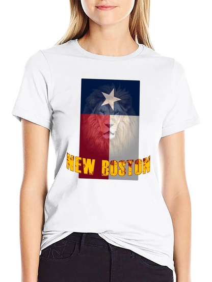 Camiseta Negra Texas New Boston León