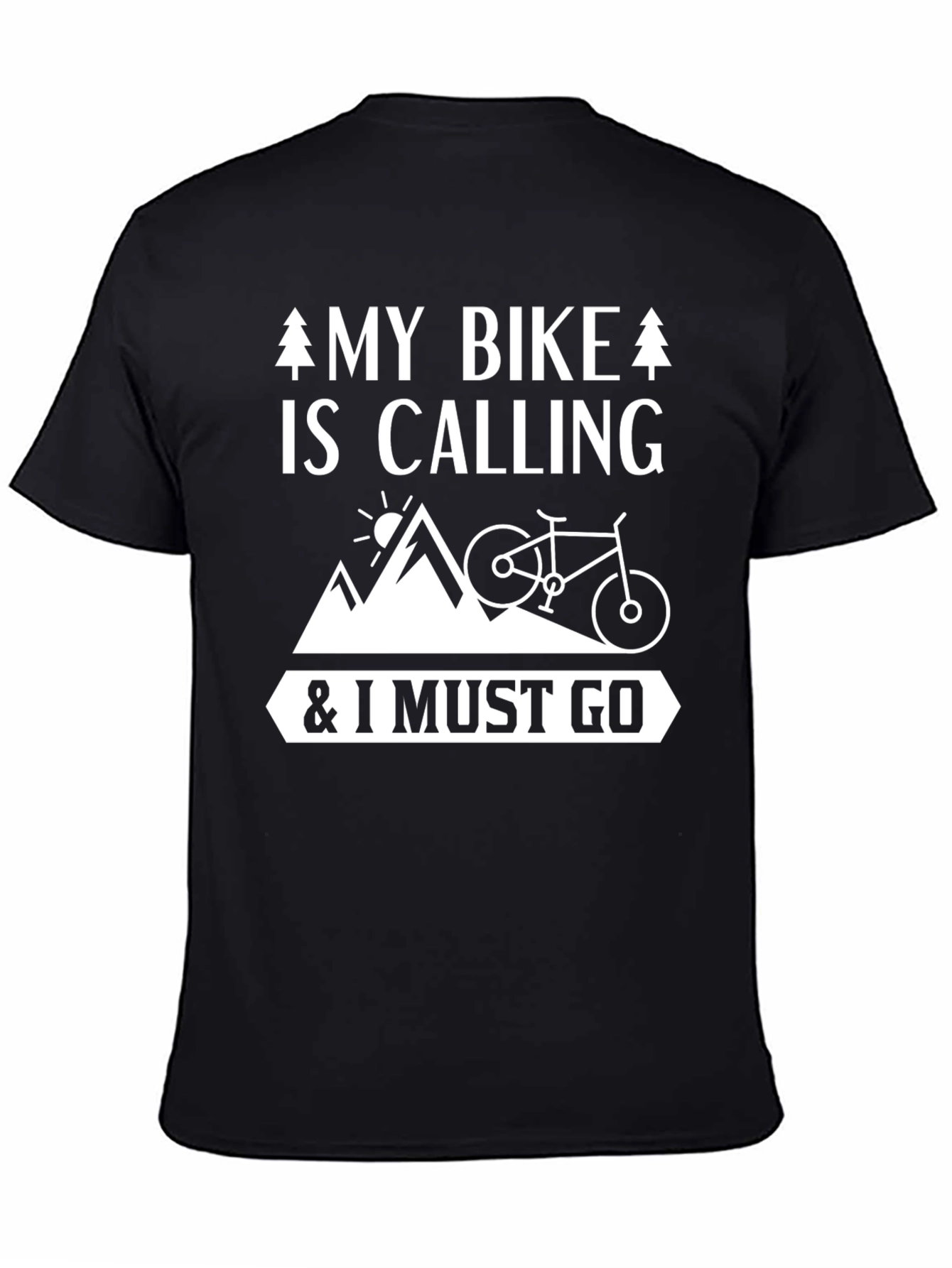 Camiseta Negra Mi Bicicleta Llama