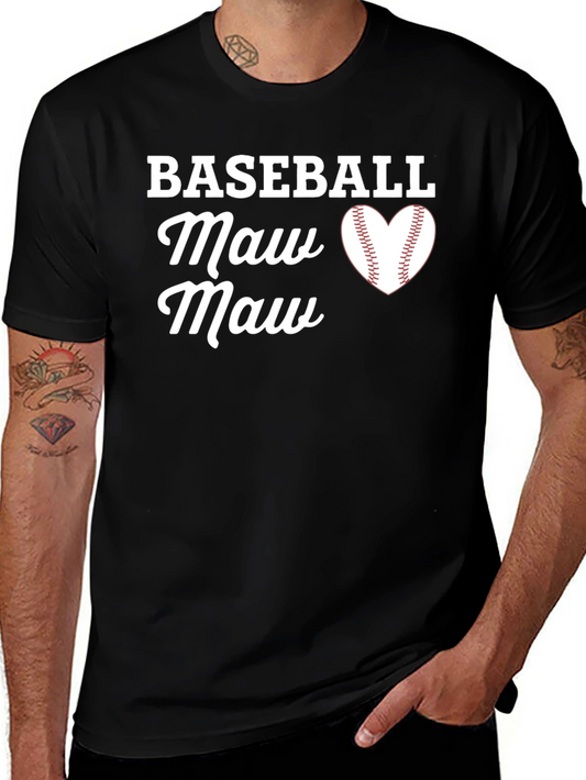Camiseta Negra Baseball Maw Maw
