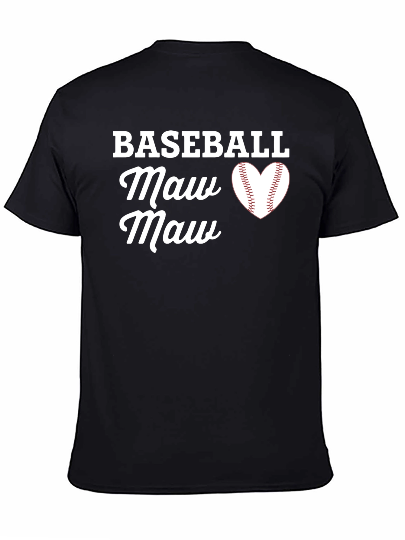 Camiseta Negra Baseball Maw Maw