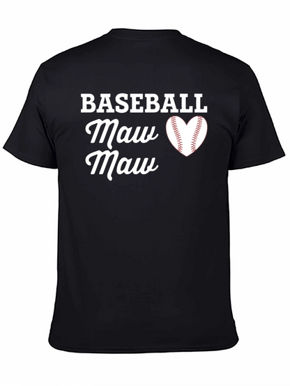 Camiseta Negra Baseball Maw Maw