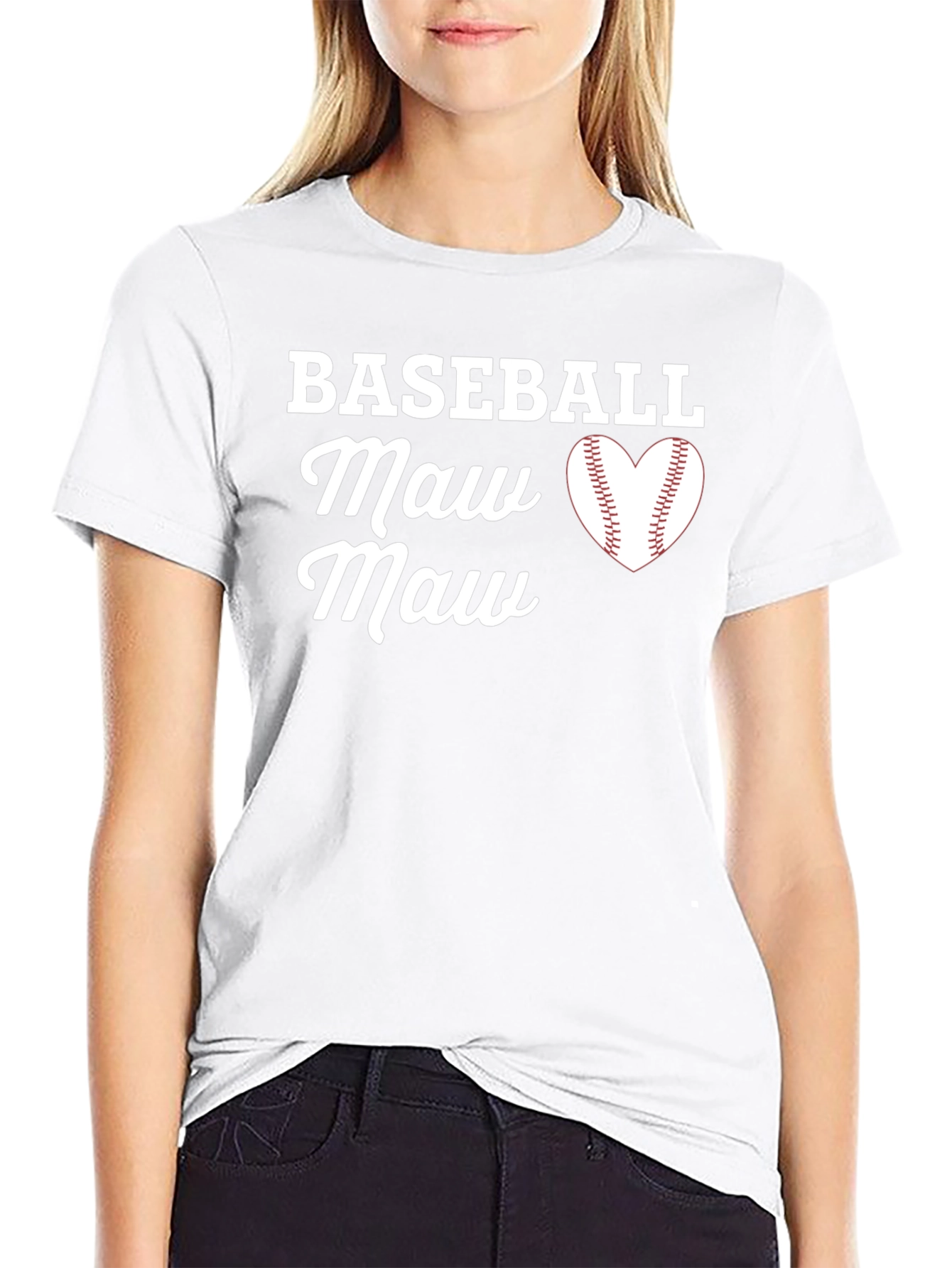 Camiseta Negra Baseball Maw Maw