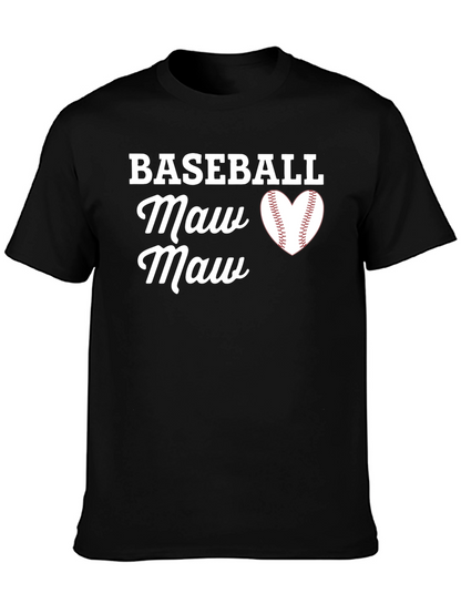 Camiseta Negra Baseball Maw Maw