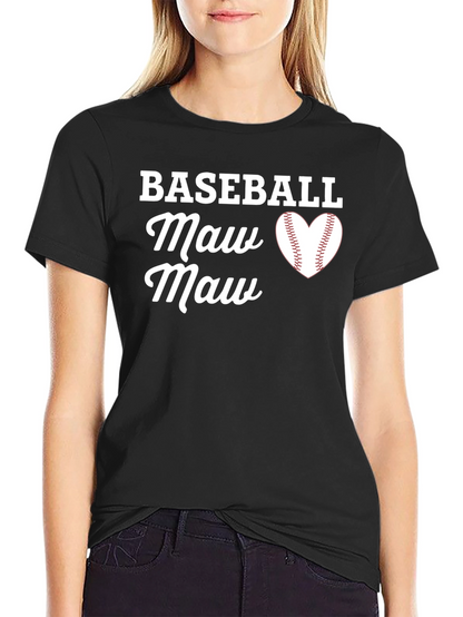Camiseta Negra Baseball Maw Maw