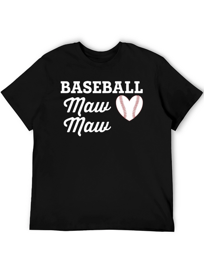 Camiseta Negra Baseball Maw Maw