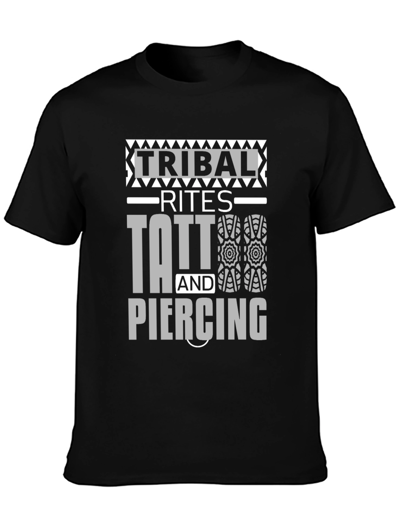 Camiseta Negra Unisex Tribal Rites Tattoo & Piercing