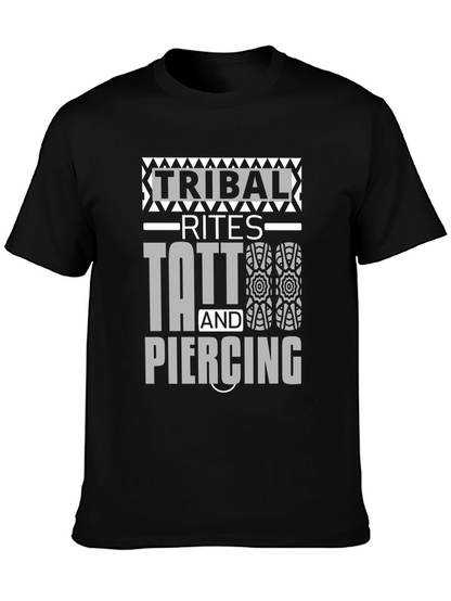Camiseta Negra Unisex Tribal Rites Tattoo & Piercing