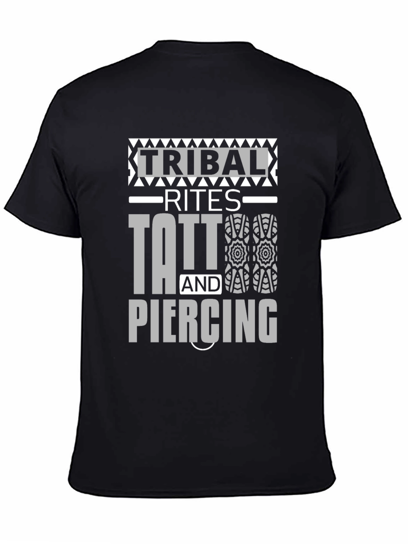 Camiseta Negra Unisex Tribal Rites Tattoo & Piercing