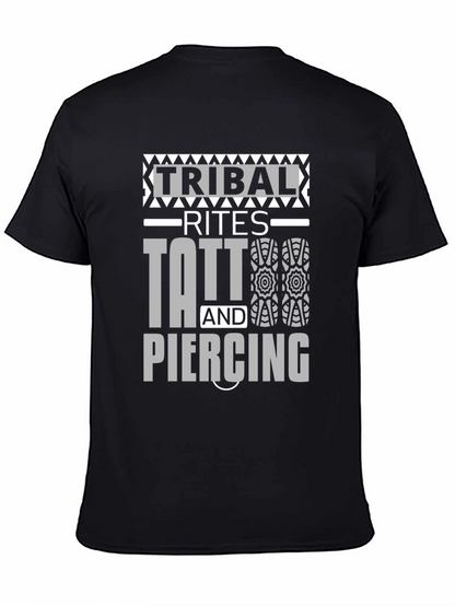 Camiseta Negra Unisex Tribal Rites Tattoo & Piercing