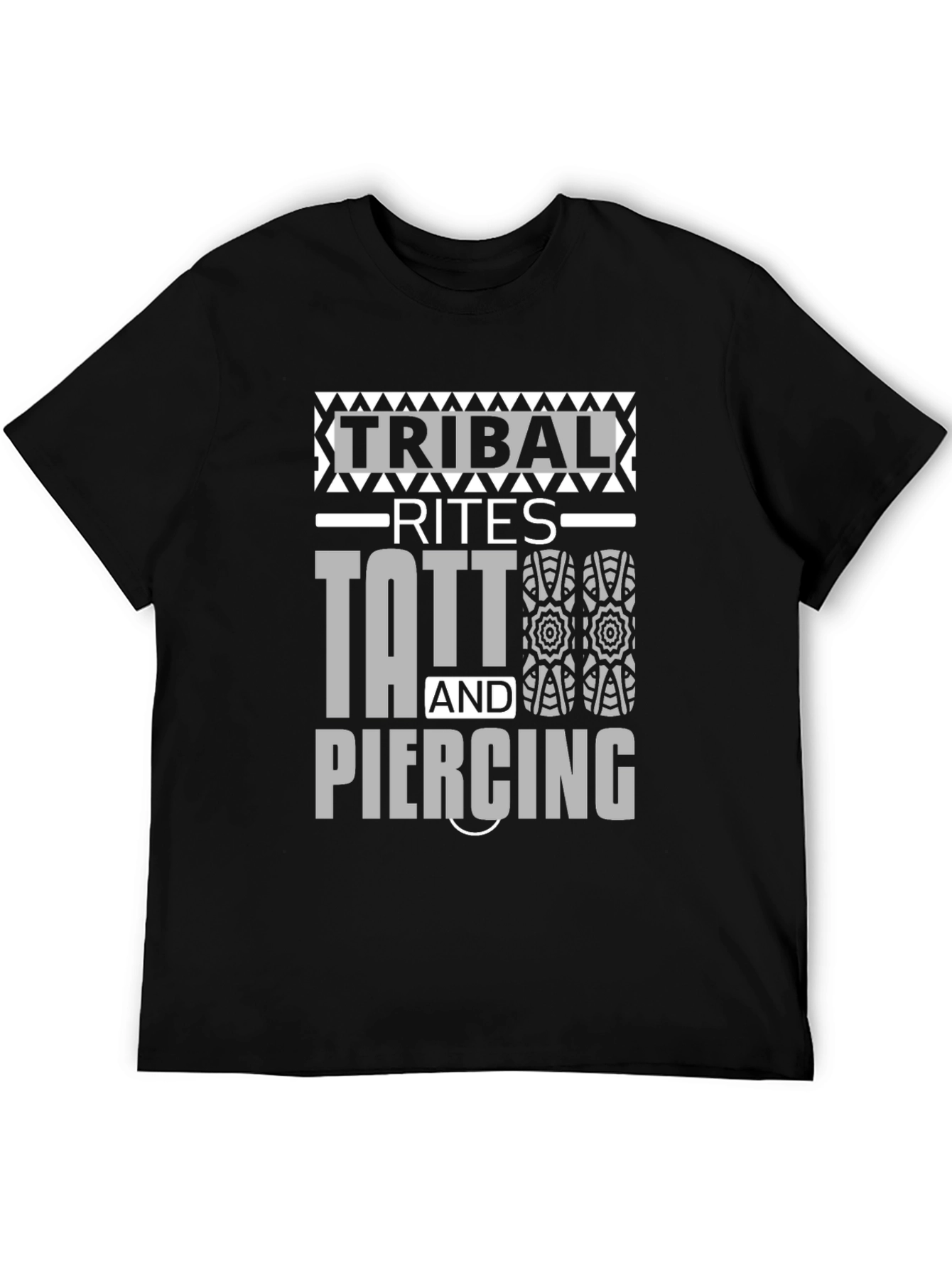 Camiseta Negra Unisex Tribal Rites Tattoo & Piercing