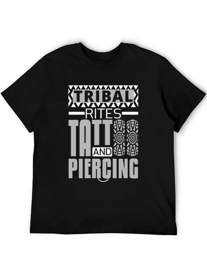Camiseta Negra Unisex Tribal Rites Tattoo & Piercing