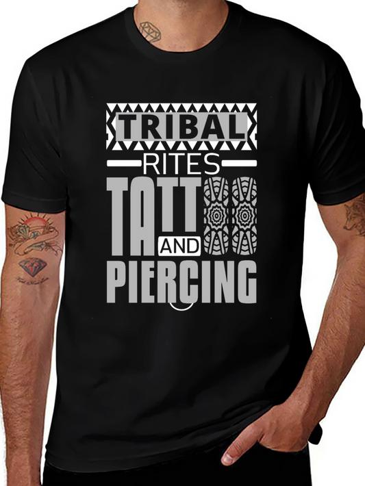 Camiseta Negra Unisex Tribal Rites Tattoo & Piercing