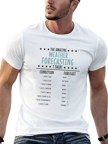 Camiseta Humorística Pronóstico del Tiempo