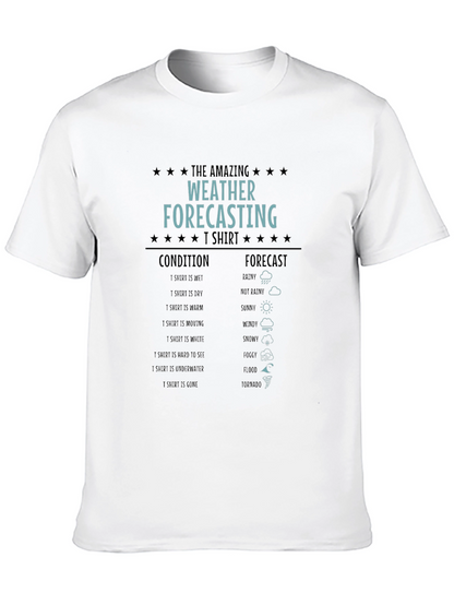 Camiseta Humorística Pronóstico del Tiempo