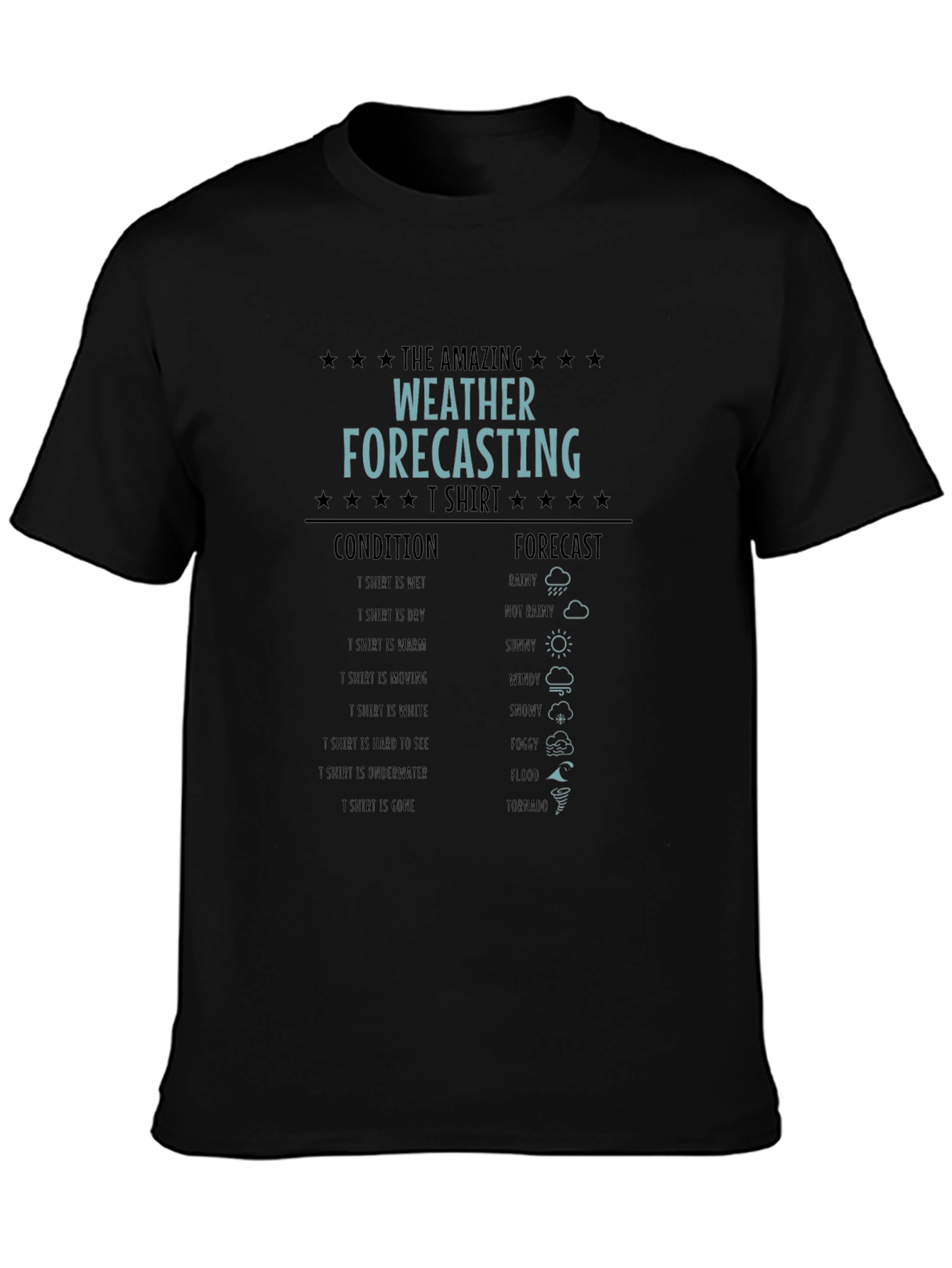 Camiseta Humorística Pronóstico del Tiempo