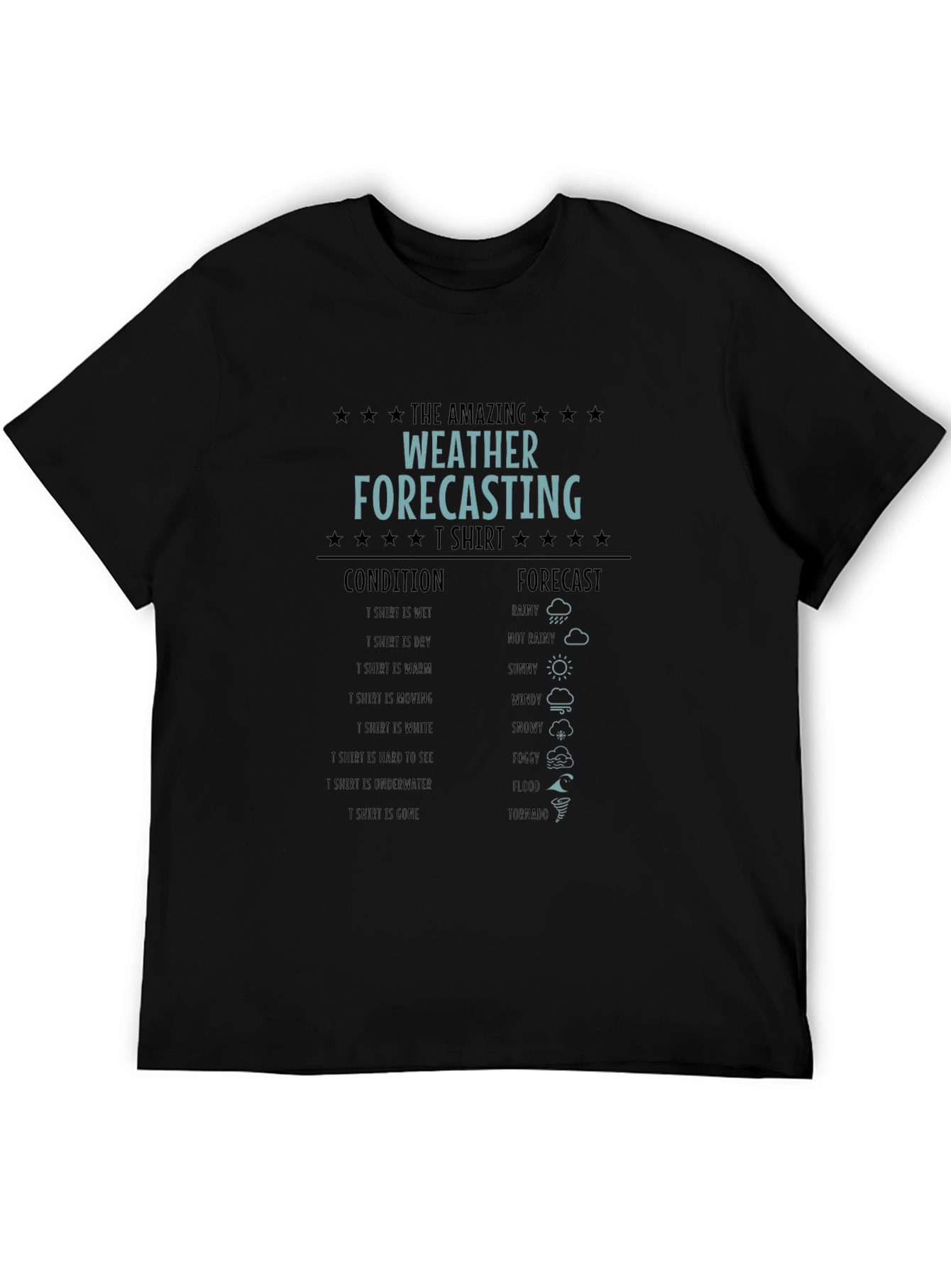 Camiseta Humorística Pronóstico del Tiempo