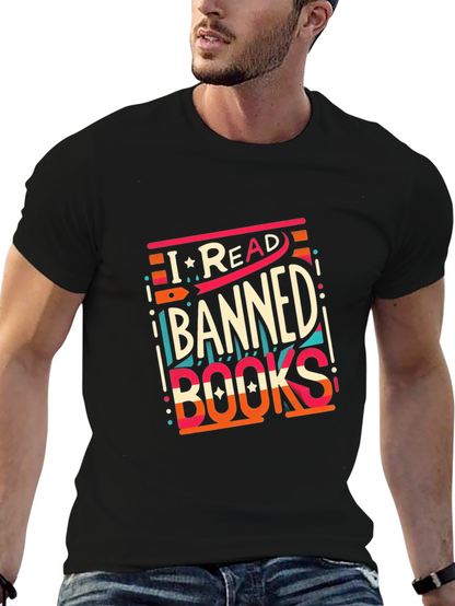 Camiseta Negra: ¡Yo Leo Libros Prohibidos!