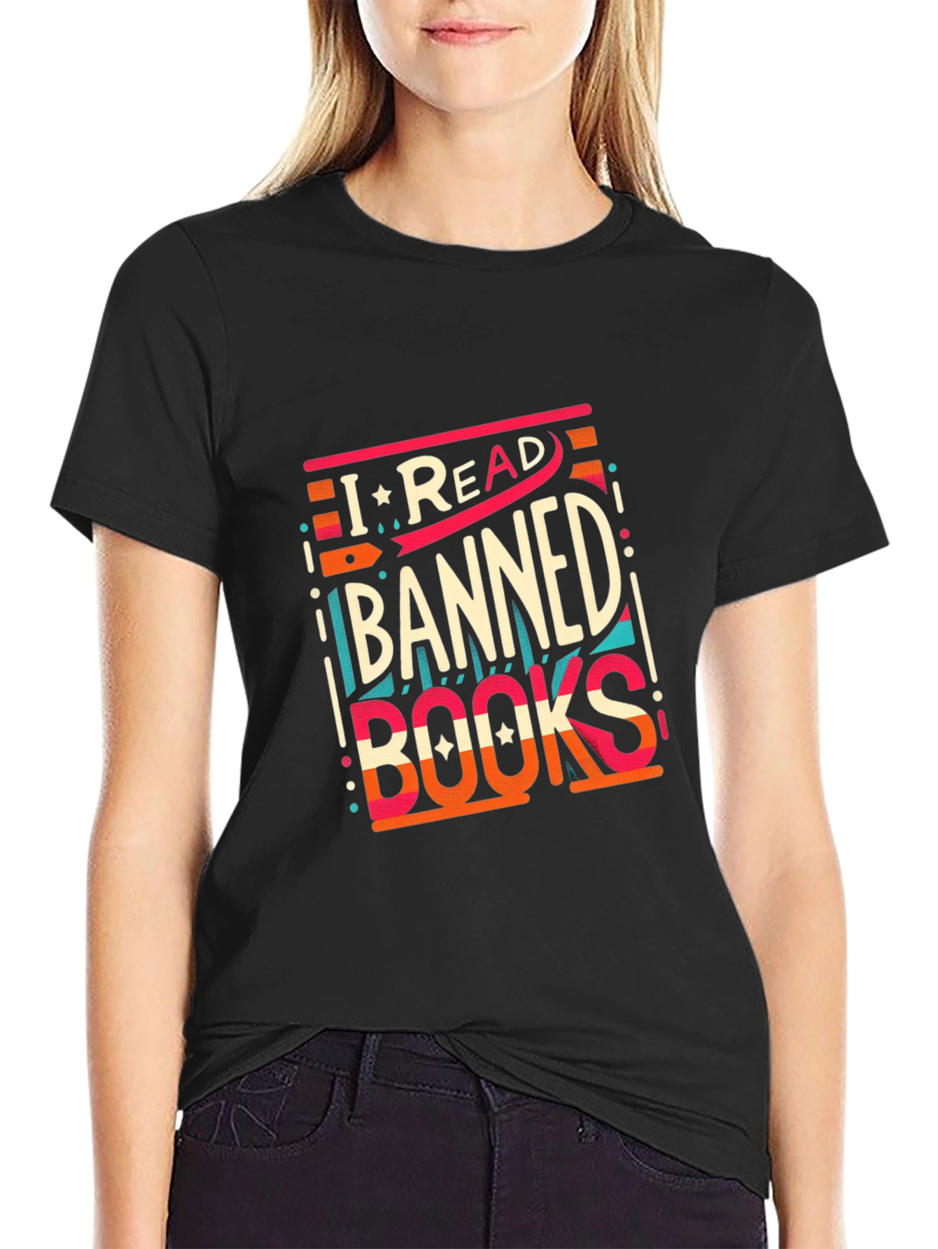 Camiseta Negra: ¡Yo Leo Libros Prohibidos!