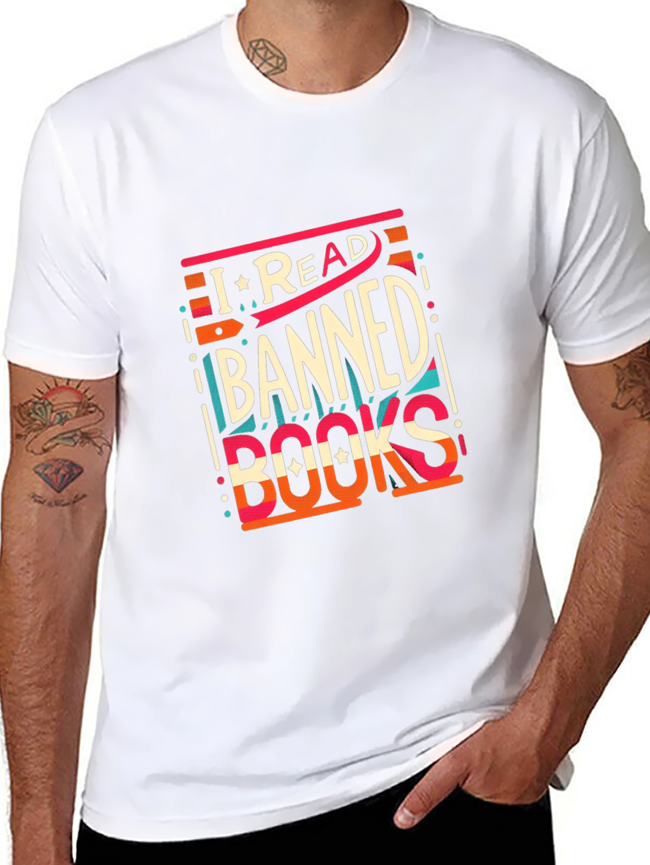 Camiseta Negra: ¡Yo Leo Libros Prohibidos!