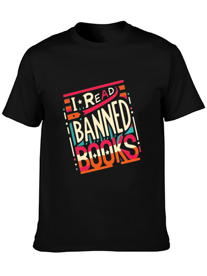 Camiseta Negra: ¡Yo Leo Libros Prohibidos!