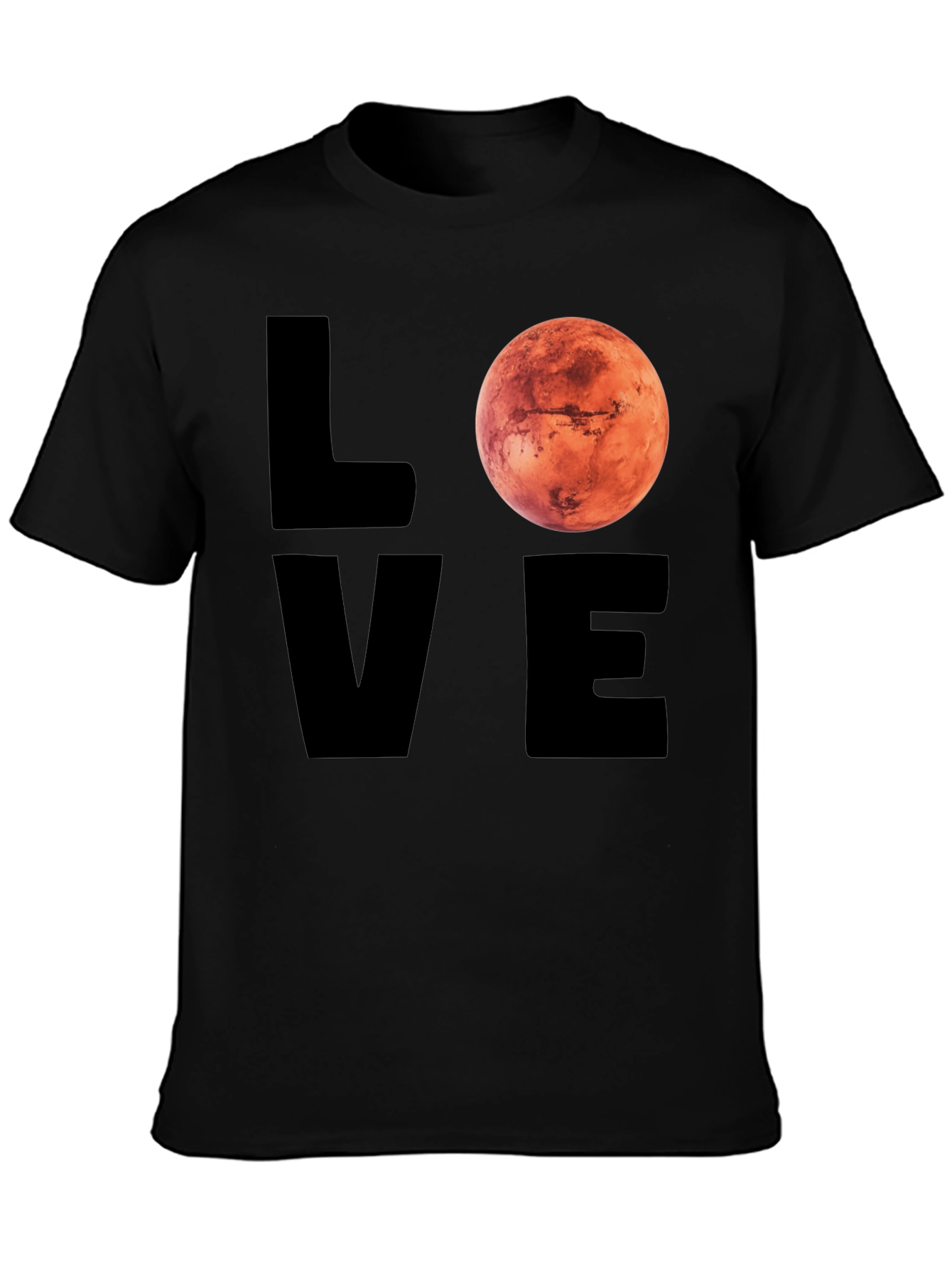 Camiseta Hombre Love Mars Diseño Espacial