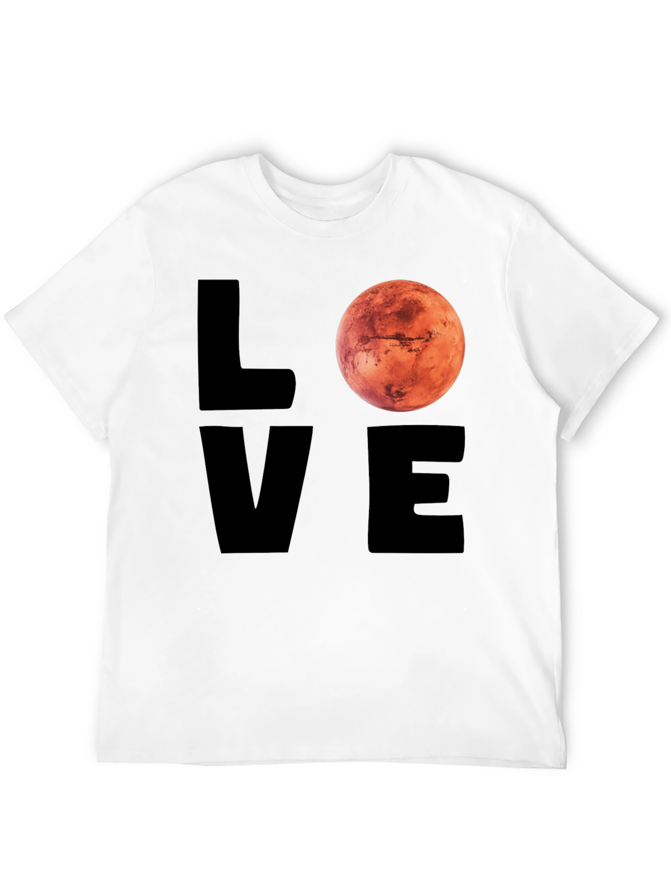 Camiseta Hombre Love Mars Diseño Espacial