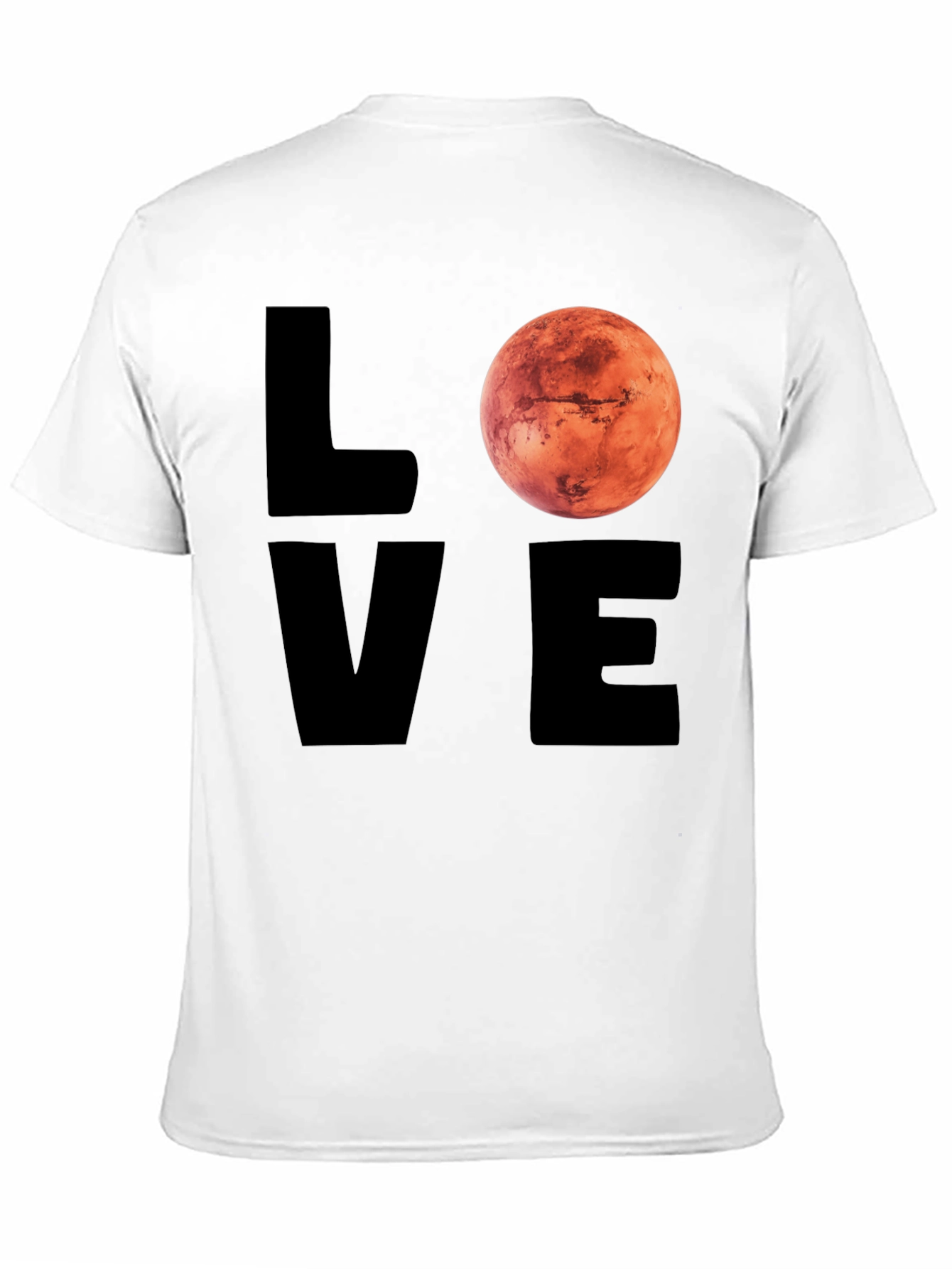 Camiseta Hombre Love Mars Diseño Espacial