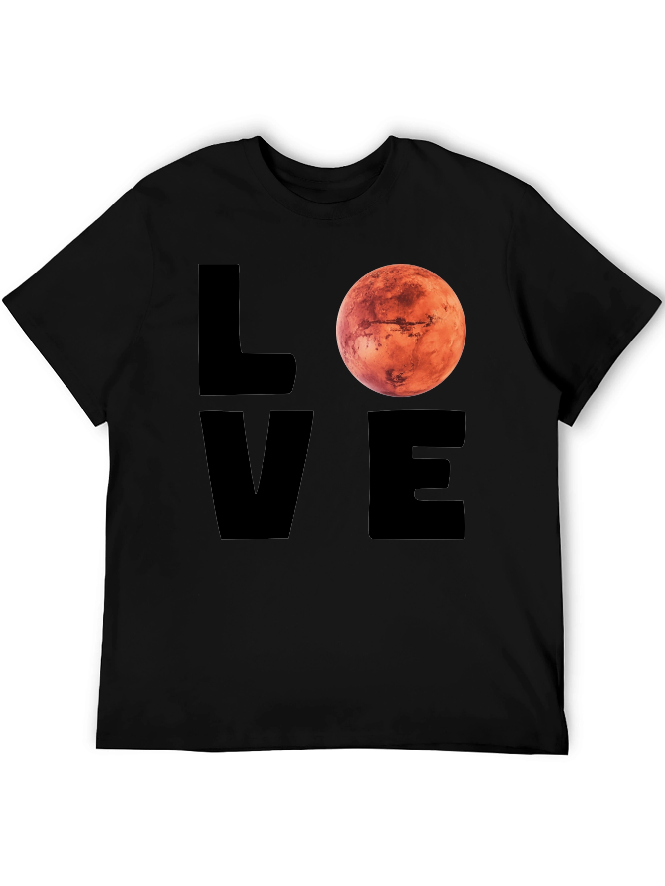 Camiseta Hombre Love Mars Diseño Espacial