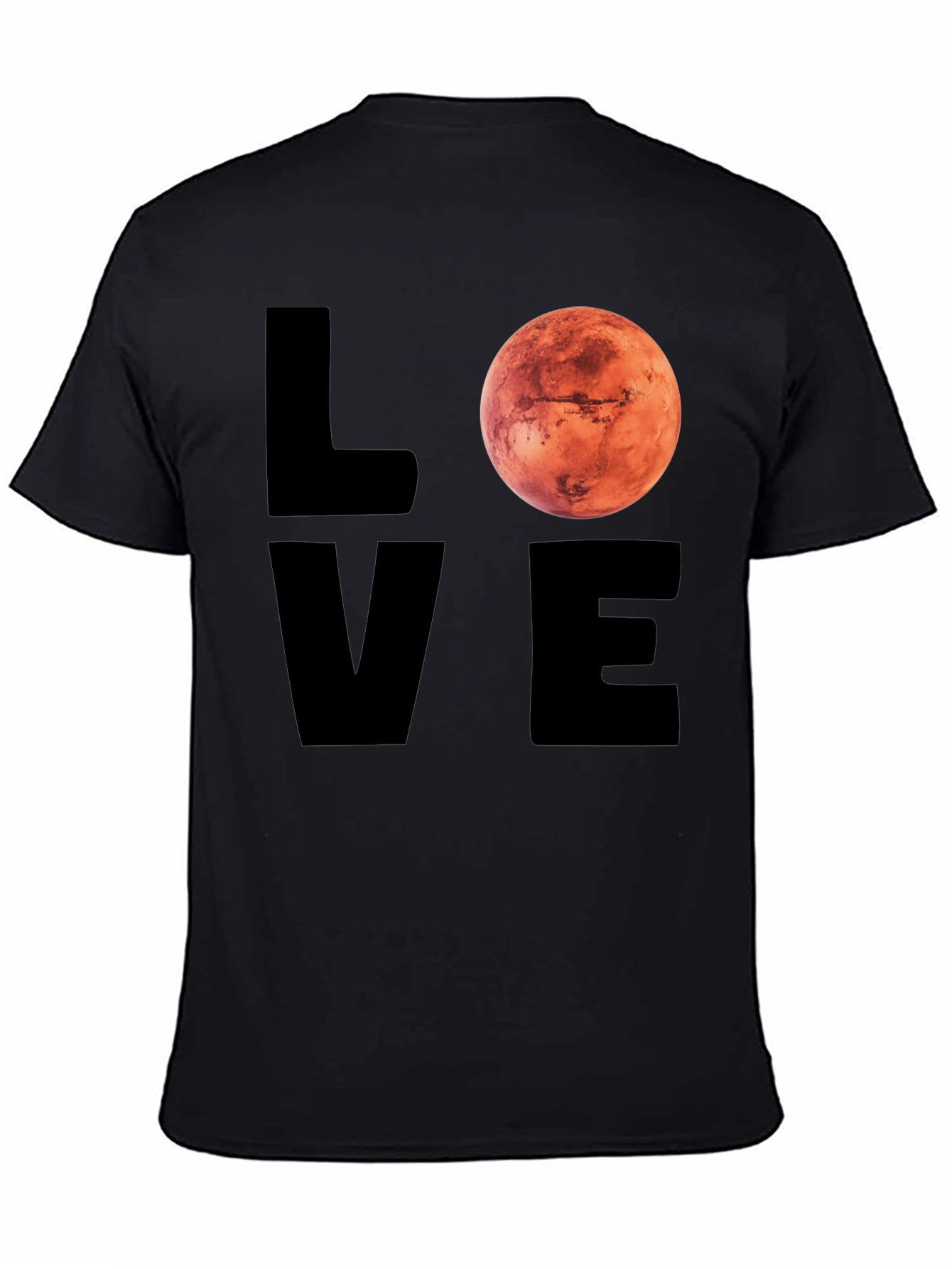 Camiseta Hombre Love Mars Diseño Espacial
