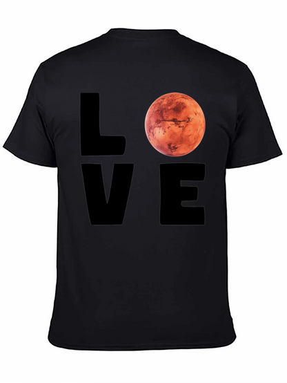 Camiseta Hombre Love Mars Diseño Espacial