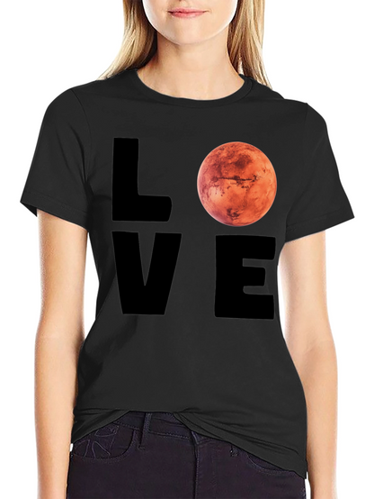 Camiseta Hombre Love Mars Diseño Espacial