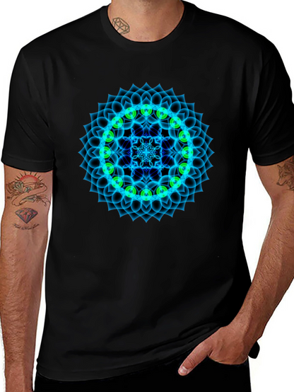 Camiseta Negra Mandala Chakra