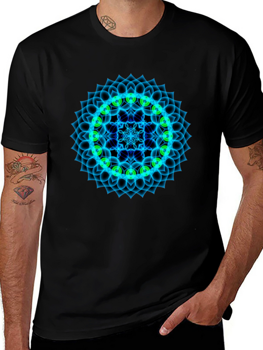 Camiseta Negra Mandala Chakra