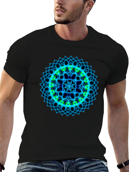 Camiseta Negra Mandala Chakra